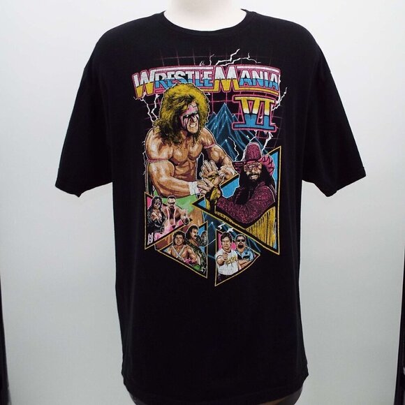 Wrestle Mania VI Short Sleeve T Shirt - Picture 2 of 5